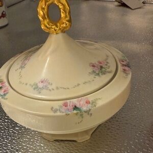 Vintage Pretty Sugar dish hand painted from Austria